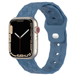 Bracelet de montre en silicone texturé Football, pour Apple Watch 7 41mm, pour Apple Watch 7 45mm, pour Apple Watch SE 40mm, pour Apple Watch SE 44mm