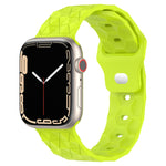 Bracelet de montre en silicone texturé Football, pour Apple Watch 7 41mm, pour Apple Watch 7 45mm, pour Apple Watch SE 40mm, pour Apple Watch SE 44mm