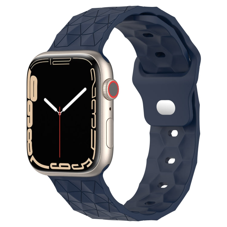 Bracelet de montre en silicone texturé Football, pour Apple Watch 7 41mm, pour Apple Watch 7 45mm, pour Apple Watch SE 40mm, pour Apple Watch SE 44mm
