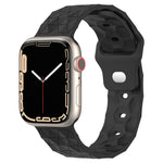 Bracelet de montre en silicone texturé Football, pour Apple Watch 6 40mm, pour Apple Watch 6 44mm, pour Apple Watch 5 44mm, pour Apple Watch 5 40mm