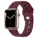 Bracelet de montre en silicone texturé Football, pour Apple Watch 6 40mm, pour Apple Watch 6 44mm, pour Apple Watch 5 44mm, pour Apple Watch 5 40mm