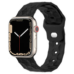 Bracelet de montre en silicone texturé Football, pour Apple Watch 6 40mm, pour Apple Watch 6 44mm, pour Apple Watch 5 44mm, pour Apple Watch 5 40mm