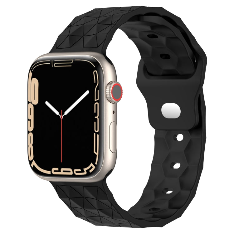 Bracelet de montre en silicone texturé Football, pour Apple Watch 4 44mm, pour Apple Watch 4 40mm, pour Apple Watch 3 38mm, pour Apple Watch 3 42mm