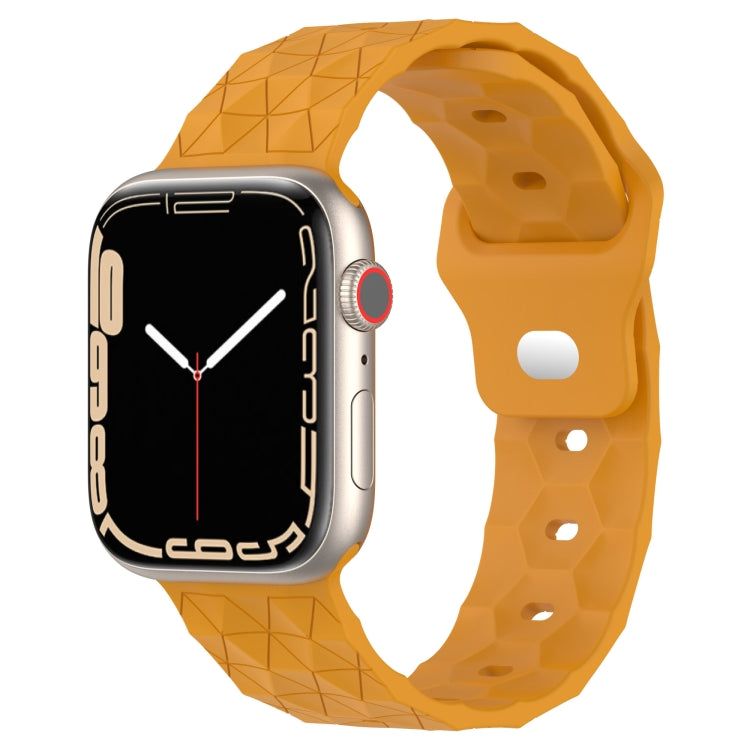 Bracelet de montre en silicone texturé Football, pour Apple Watch 4 44mm, pour Apple Watch 4 40mm, pour Apple Watch 3 38mm, pour Apple Watch 3 42mm