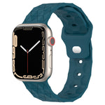 Bracelet de montre en silicone texturé Football, pour Apple Watch 4 44mm, pour Apple Watch 4 40mm, pour Apple Watch 3 38mm, pour Apple Watch 3 42mm