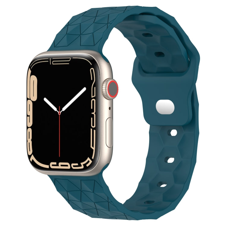 Bracelet de montre en silicone texturé Football, pour Apple Watch 4 44mm, pour Apple Watch 4 40mm, pour Apple Watch 3 38mm, pour Apple Watch 3 42mm