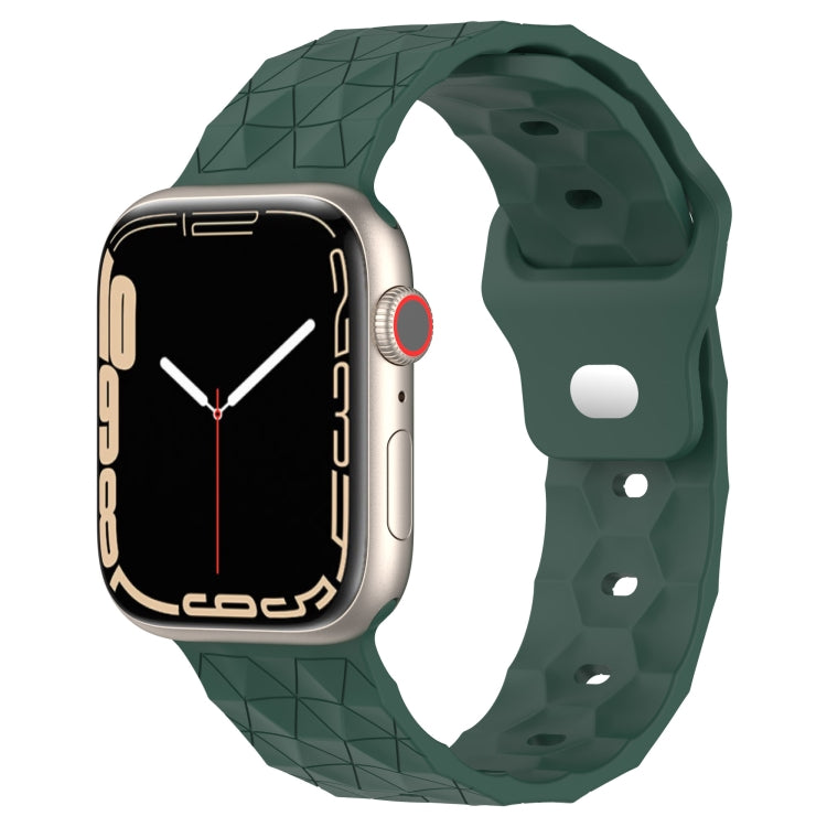 Bracelet de montre en silicone texturé Football, pour Apple Watch 4 44mm, pour Apple Watch 4 40mm, pour Apple Watch 3 38mm, pour Apple Watch 3 42mm