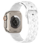 Bracelet de montre en silicone texturé motif Football, pour Apple Watch Ultra 2 49mm, pour Apple Watch 9 45mm, pour Apple Watch 9 41mm, pour Apple Watch Ultra 49mm