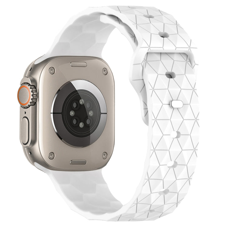 Bracelet de montre en silicone texturé motif Football, pour Apple Watch Ultra 2 49mm, pour Apple Watch 9 45mm, pour Apple Watch 9 41mm, pour Apple Watch Ultra 49mm