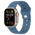 Bracelet de montre en silicone texturé motif Football, pour Apple Watch Ultra 2 49mm, pour Apple Watch 9 45mm, pour Apple Watch 9 41mm, pour Apple Watch Ultra 49mm