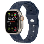 Bracelet de montre en silicone texturé motif Football, pour Apple Watch Ultra 2 49mm, pour Apple Watch 9 45mm, pour Apple Watch 9 41mm, pour Apple Watch Ultra 49mm