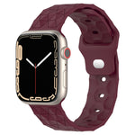 Bracelet de montre en silicone texturé motif Football, pour Apple Watch Ultra 2 49mm, pour Apple Watch 9 45mm, pour Apple Watch 9 41mm, pour Apple Watch Ultra 49mm