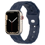 Bracelet de montre en silicone texturé motif Football, pour Apple Watch Ultra 2 49mm, pour Apple Watch 9 45mm, pour Apple Watch 9 41mm, pour Apple Watch Ultra 49mm