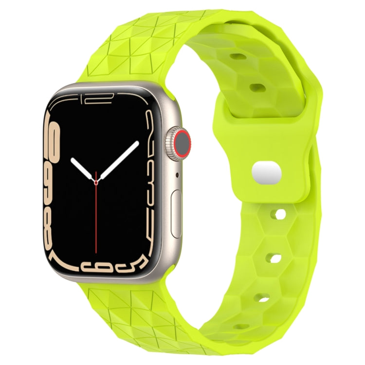 Bracelet de montre en silicone texturé motif Football, pour Apple Watch Ultra 2 49mm, pour Apple Watch 9 45mm, pour Apple Watch 9 41mm, pour Apple Watch Ultra 49mm