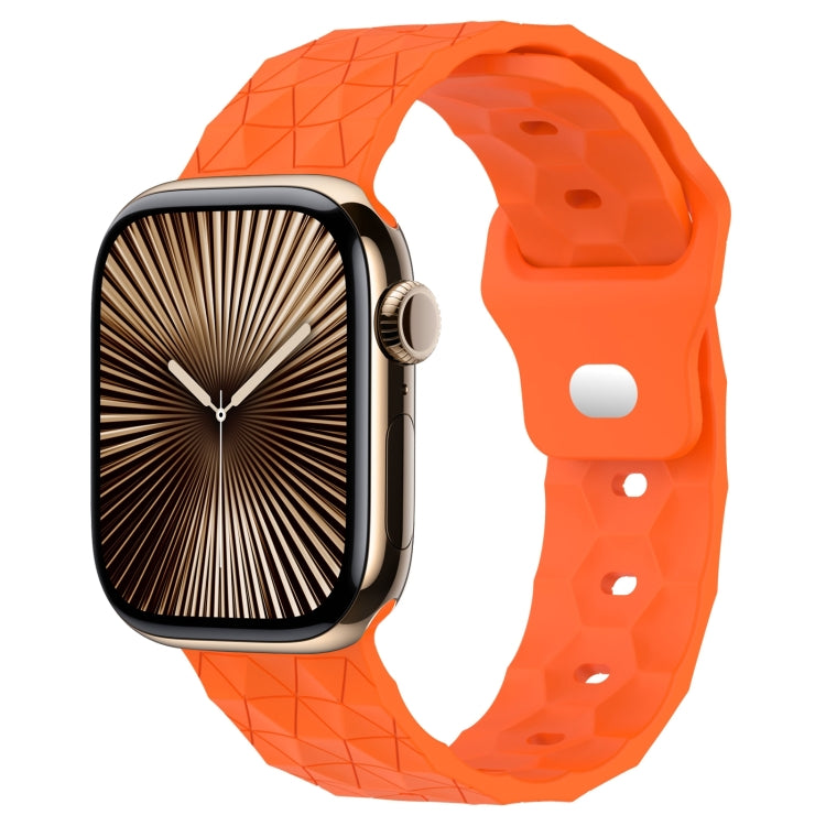 Bracelet de montre en silicone à texture football, pour Apple Watch Series 10 46mm, pour Apple Watch Series 10 42mm, pour Apple Watch SE 2023 44mm, pour Apple Watch SE 2023 40mm