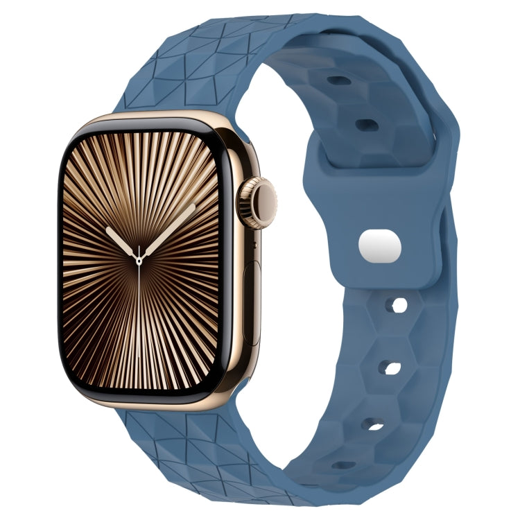 Bracelet de montre en silicone à texture football, pour Apple Watch Series 10 46mm, pour Apple Watch Series 10 42mm, pour Apple Watch SE 2023 44mm, pour Apple Watch SE 2023 40mm