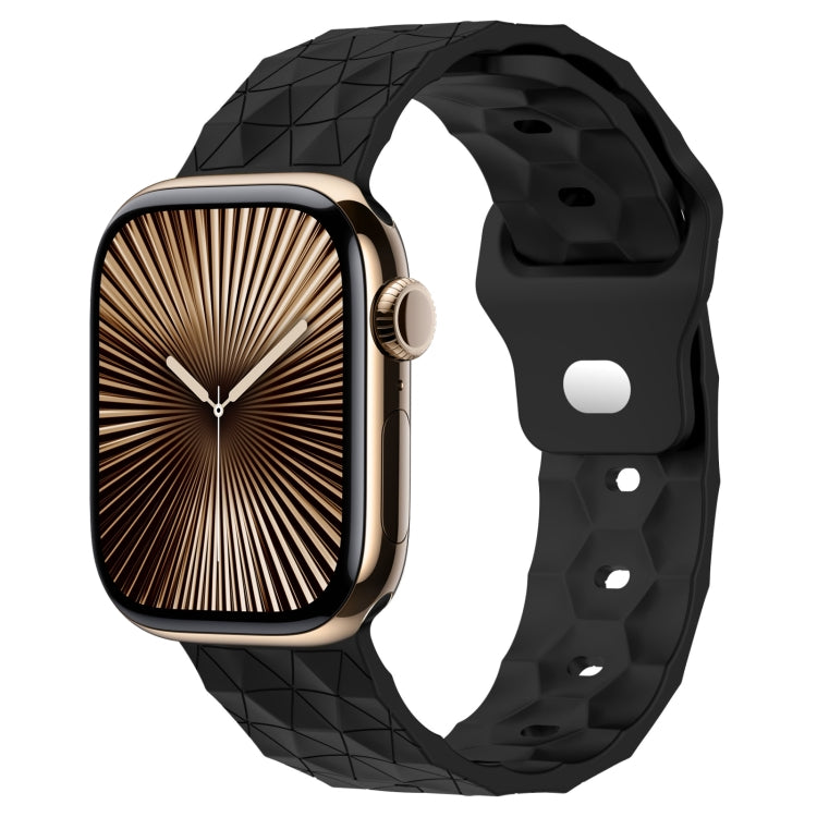 Bracelet de montre en silicone à texture football, pour Apple Watch Series 10 46mm, pour Apple Watch Series 10 42mm, pour Apple Watch SE 2023 44mm, pour Apple Watch SE 2023 40mm