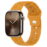 Bracelet de montre en silicone à texture football, pour Apple Watch Series 10 46mm, pour Apple Watch Series 10 42mm, pour Apple Watch SE 2023 44mm, pour Apple Watch SE 2023 40mm