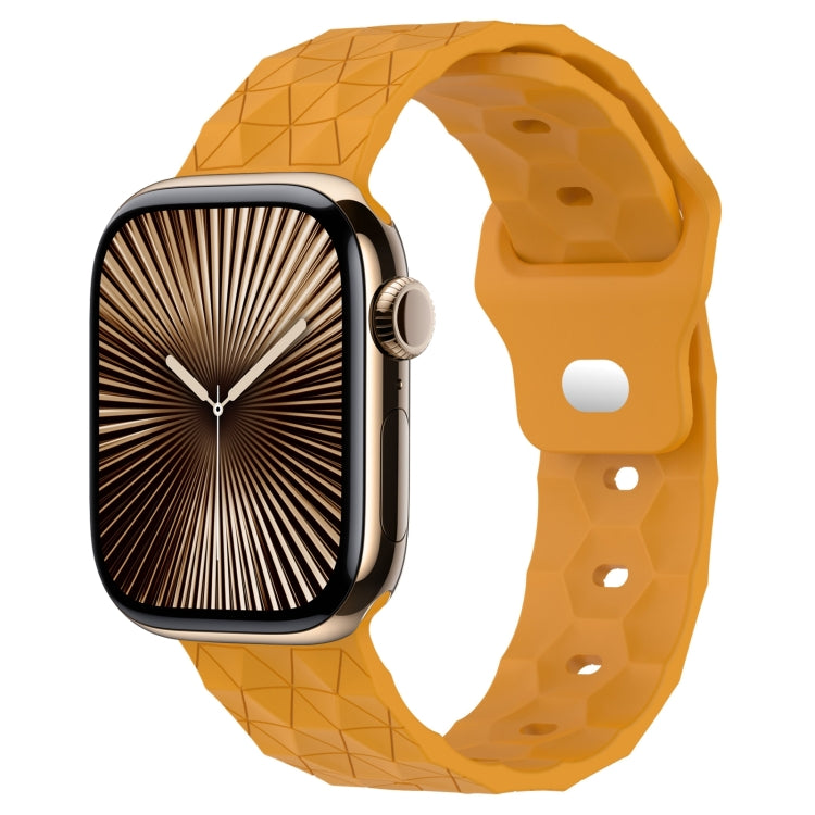 Bracelet de montre en silicone à texture football, pour Apple Watch Series 10 46mm, pour Apple Watch Series 10 42mm, pour Apple Watch SE 2023 44mm, pour Apple Watch SE 2023 40mm