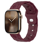 Bracelet de montre en silicone à texture football, pour Apple Watch Series 10 46mm, pour Apple Watch Series 10 42mm, pour Apple Watch SE 2023 44mm, pour Apple Watch SE 2023 40mm