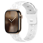 Bracelet de montre en silicone à texture football, pour Apple Watch Series 10 46mm, pour Apple Watch Series 10 42mm, pour Apple Watch SE 2023 44mm, pour Apple Watch SE 2023 40mm