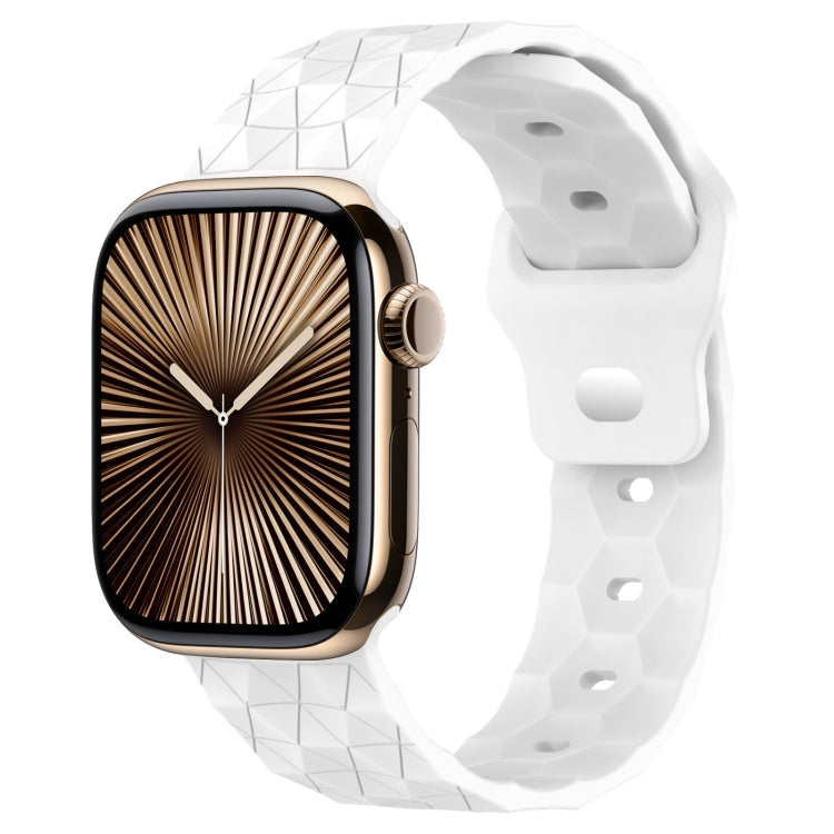 Bracelet de montre en silicone à texture football, pour Apple Watch Series 10 46mm, pour Apple Watch Series 10 42mm, pour Apple Watch SE 2023 44mm, pour Apple Watch SE 2023 40mm