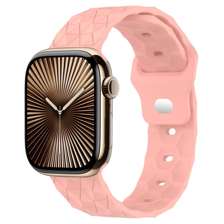 Bracelet de montre en silicone à texture football, pour Apple Watch Series 10 46mm, pour Apple Watch Series 10 42mm, pour Apple Watch SE 2023 44mm, pour Apple Watch SE 2023 40mm