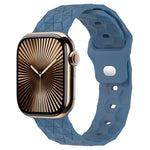 Bracelet de montre en silicone à texture football, pour Apple Watch Series 10 46mm, pour Apple Watch Series 10 42mm, pour Apple Watch SE 2023 44mm, pour Apple Watch SE 2023 40mm