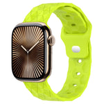 Bracelet de montre en silicone à texture football, pour Apple Watch Series 10 46mm, pour Apple Watch Series 10 42mm, pour Apple Watch SE 2023 44mm, pour Apple Watch SE 2023 40mm