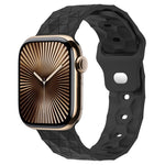 Bracelet de montre en silicone à texture football, pour Apple Watch Series 10 46mm, pour Apple Watch Series 10 42mm, pour Apple Watch SE 2023 44mm, pour Apple Watch SE 2023 40mm