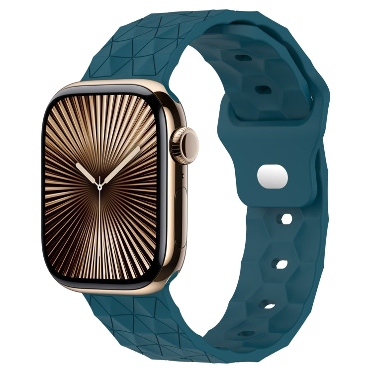 Bracelet de montre en silicone à texture football, pour Apple Watch Series 10 46mm, pour Apple Watch Series 10 42mm, pour Apple Watch SE 2023 44mm, pour Apple Watch SE 2023 40mm