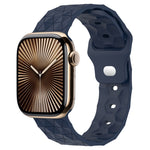 Bracelet de montre en silicone à texture football, pour Apple Watch Series 10 46mm, pour Apple Watch Series 10 42mm, pour Apple Watch SE 2023 44mm, pour Apple Watch SE 2023 40mm