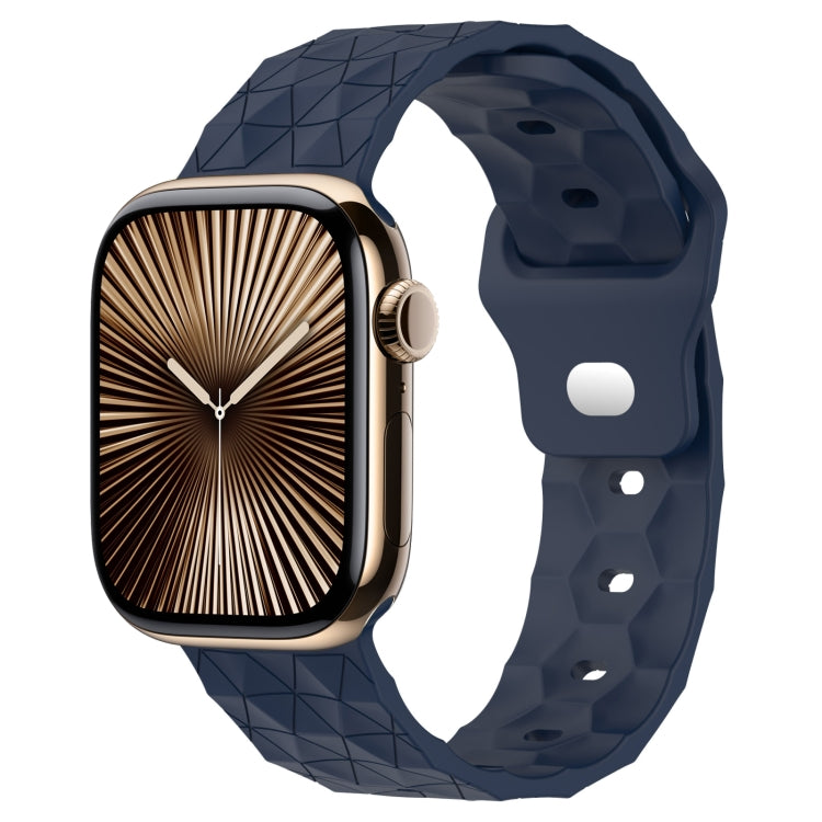 Bracelet de montre en silicone à texture football, pour Apple Watch Series 10 46mm, pour Apple Watch Series 10 42mm, pour Apple Watch SE 2023 44mm, pour Apple Watch SE 2023 40mm