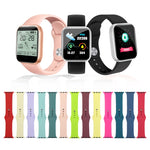 Bracelet de montre de remplacement en silicone, section courte (femme), pour Apple Watch Series 8&7 41mm / SE 2&6&SE&5&4 40mm / 3&2&1 38mm, pour Apple Watch Ultra 49mm / Series 8&7 45mm / SE 2&6&SE&5&4 44mm / 3&2&1 42mm
