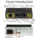 Autoradio Bluetooth SWM D3400 avec lecteur MP3, prise en charge de l'assistant vocal intelligent et de la radio FM