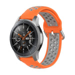 Bracelet de rechange en silicone bicolore, pour Samsung Galaxy Watch 46mm / Gear S3, pour Huawei Watch GT2 / Honor Magic Watch 2 46mm
