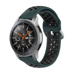 Bracelet de rechange en silicone bicolore, pour Samsung Galaxy Watch 46mm / Gear S3, pour Huawei Watch GT2 / Honor Magic Watch 2 46mm