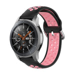 Bracelet de rechange en silicone bicolore, pour Samsung Galaxy Watch 46mm / Gear S3, pour Huawei Watch GT2 / Honor Magic Watch 2 46mm