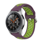 Bracelet de rechange en silicone bicolore, pour Samsung Galaxy Watch 46mm / Gear S3, pour Huawei Watch GT2 / Honor Magic Watch 2 46mm