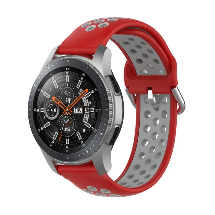 Bracelet de rechange en silicone bicolore, pour Samsung Galaxy Watch 46mm / Gear S3, pour Huawei Watch GT2 / Honor Magic Watch 2 46mm
