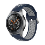 Bracelet de rechange en silicone bicolore, pour Samsung Galaxy Watch 46mm / Gear S3, pour Huawei Watch GT2 / Honor Magic Watch 2 46mm