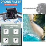 Filtres d'objectif JSR GB 8 en 1 CPL ND8 ND16 ND32 ND64 STAR ND1000 NIGHT, pour DJI Mavic 3 Pro
