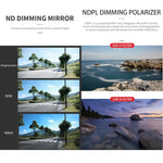Filtres d'objectif JSR GB 8 en 1 CPL ND8 ND16 ND32 ND64 STAR ND1000 NIGHT, pour DJI Mavic 3 Pro