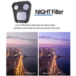 Filtres d'objectif JSR GB 8 en 1 CPL ND8 ND16 ND32 ND64 STAR ND1000 NIGHT, pour DJI Mavic 3 Pro