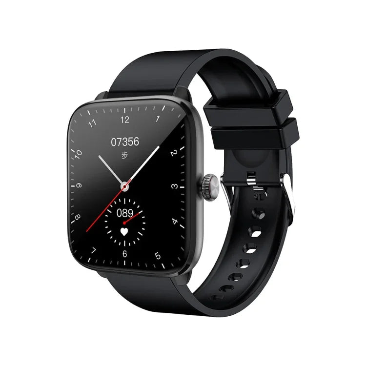 Montre connectée T20 avec bracelet en silicone étanche IP67 de 1,96 pouce, compatible avec les appels Bluetooth double mode et la surveillance de la fréquence cardiaque