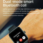 Montre connectée T20 avec bracelet en silicone étanche IP67 de 1,96 pouce, compatible avec les appels Bluetooth double mode et la surveillance de la fréquence cardiaque