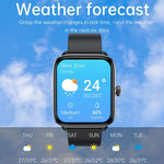 Montre connectée T20 avec bracelet en silicone étanche IP67 de 1,96 pouce, compatible avec les appels Bluetooth double mode et la surveillance de la fréquence cardiaque