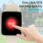 Montre connectée T20 avec bracelet en silicone étanche IP67 de 1,96 pouce, compatible avec les appels Bluetooth double mode et la surveillance de la fréquence cardiaque