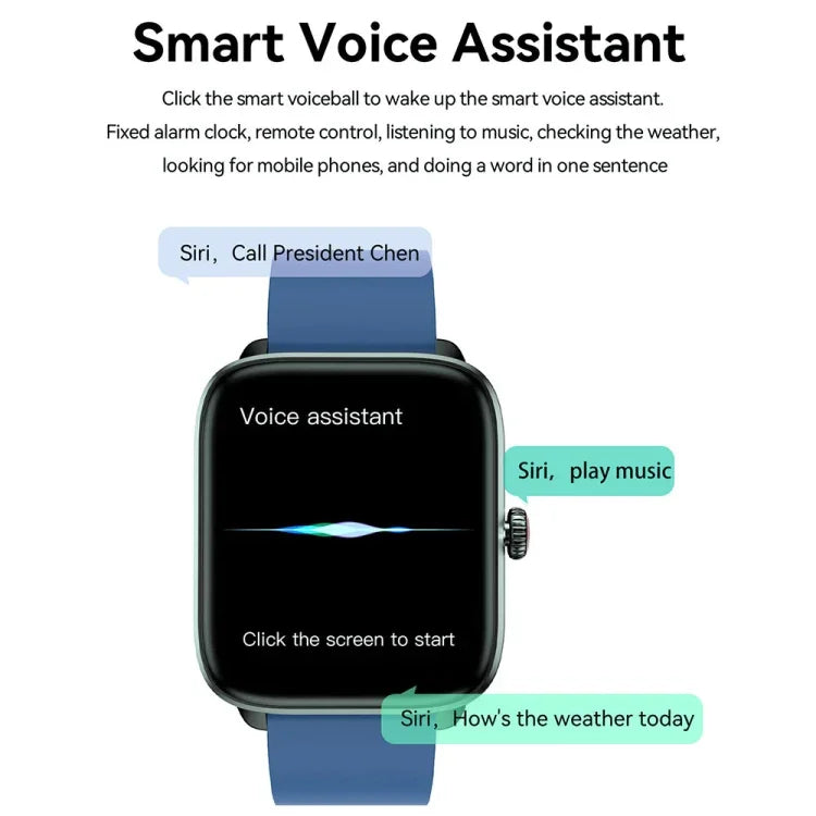 Montre connectée T20 avec bracelet en silicone étanche IP67 de 1,96 pouce, compatible avec les appels Bluetooth double mode et la surveillance de la fréquence cardiaque