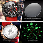 Montre quartz sportive multifonction étanche pour homme OLEVS 9936